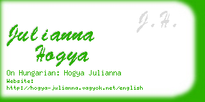 julianna hogya business card